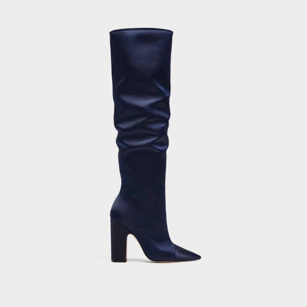 Sateen High Heel Boots