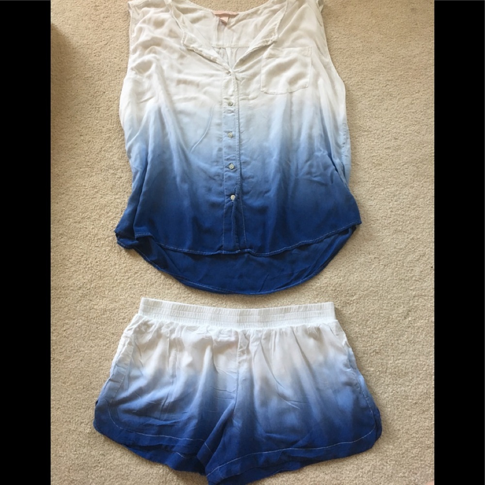 Victoria's Secret Blue Ombré Pajamas