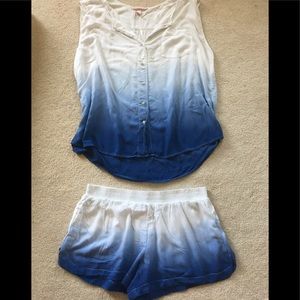 Victoria's Secret Blue Ombré Pajamas