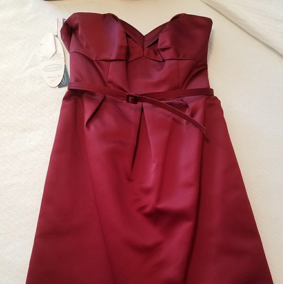 Alfred Angelo knee-length satin dress - Picture 1 of 2