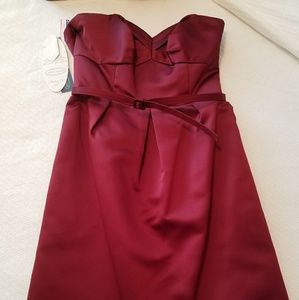 Alfred Angelo knee-length satin dress