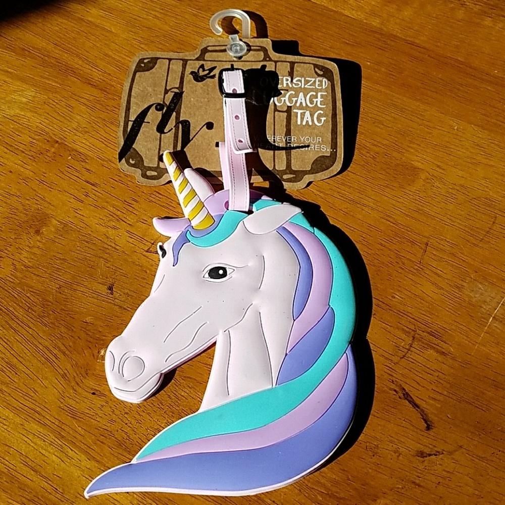 NWT Unicorn Luggage Tag
