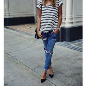 Jessica Simpson tie around ankle pointy flats!