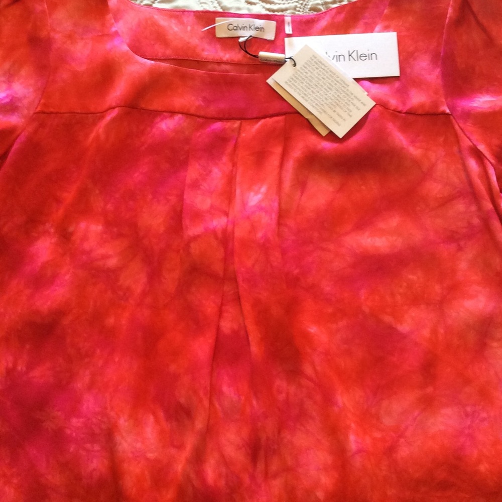 Calvin Klein silk satin top