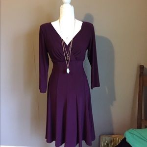 Plum dress- great for Fall