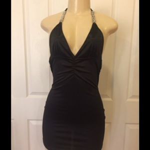 Black Slinky Mini Dress