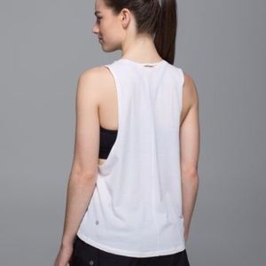 Lululemon cardio squad tank - white stripe