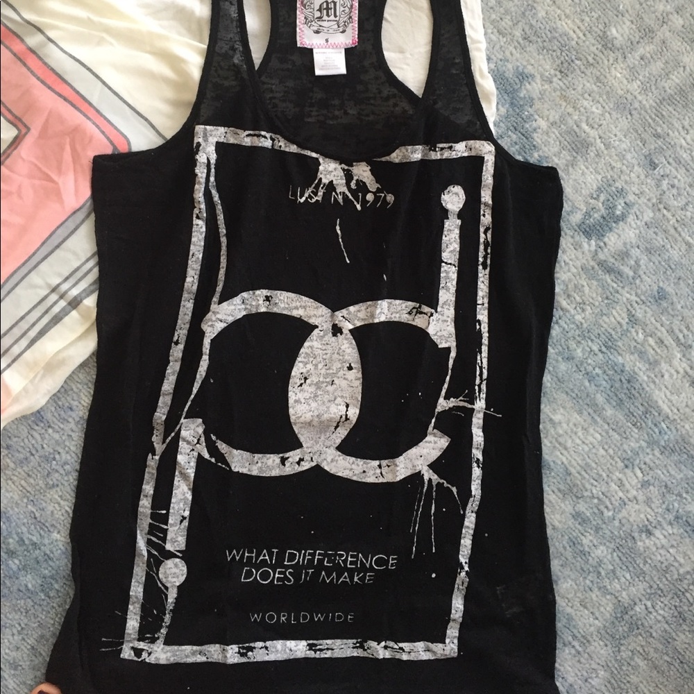 3 Chanel printed tank tops!