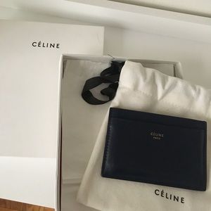 Celine Navy Blue Cardholder