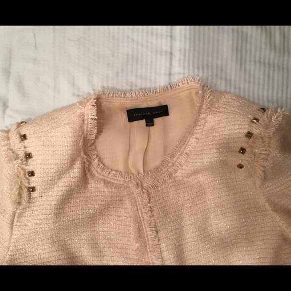English Rose pink jacket with gold buttons - Picture 2 of 2