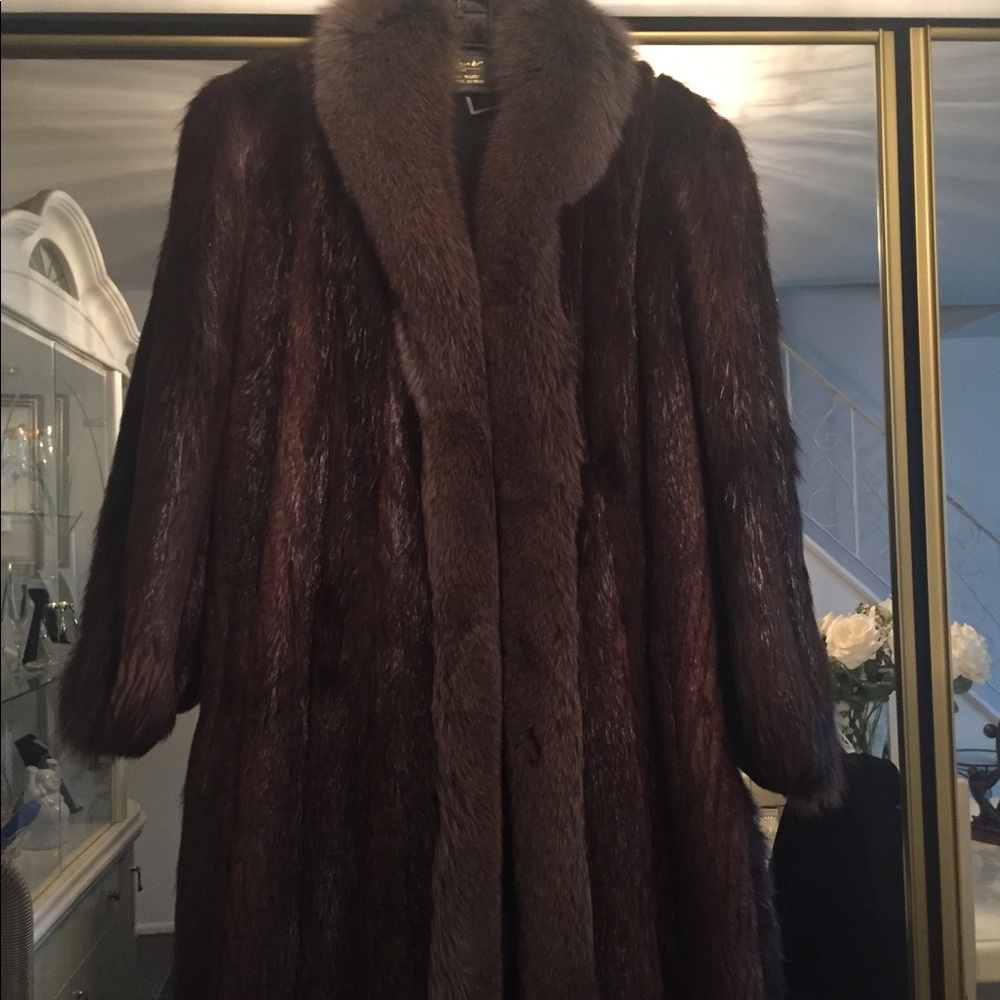 Full Length Beaver Fur Coat