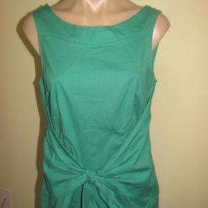 Anthropologie Odille green tie sleeveless top