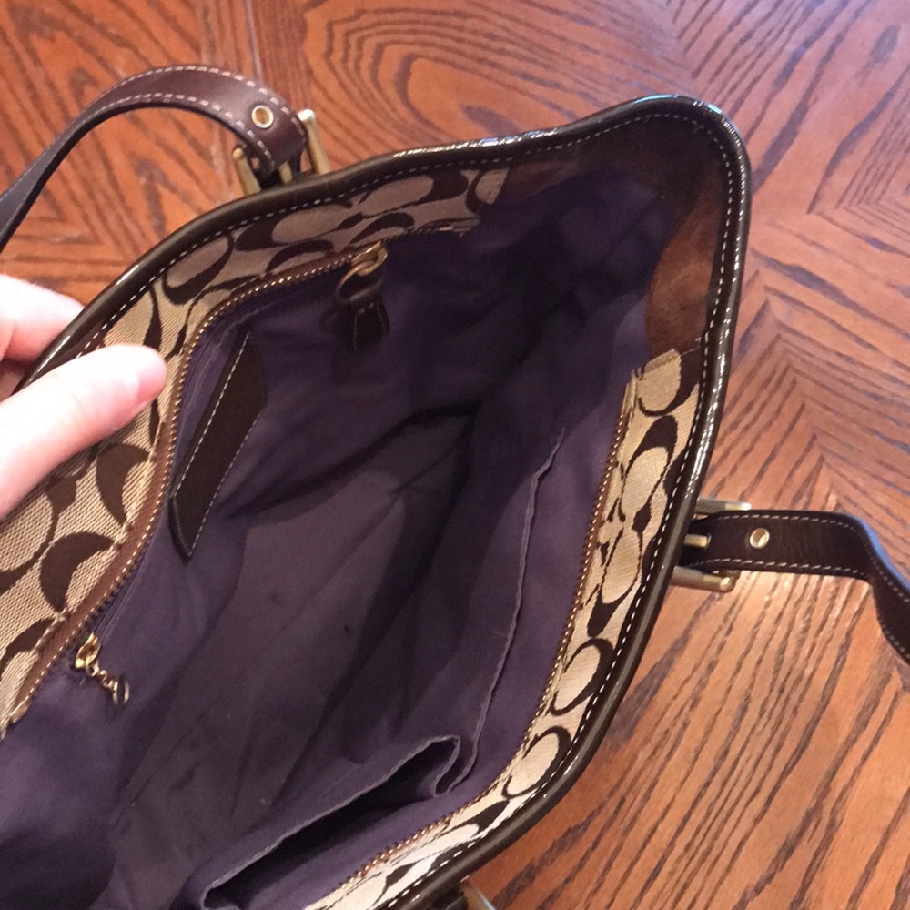Authentic multi pattern patch coach purse - Picture 3 of 6