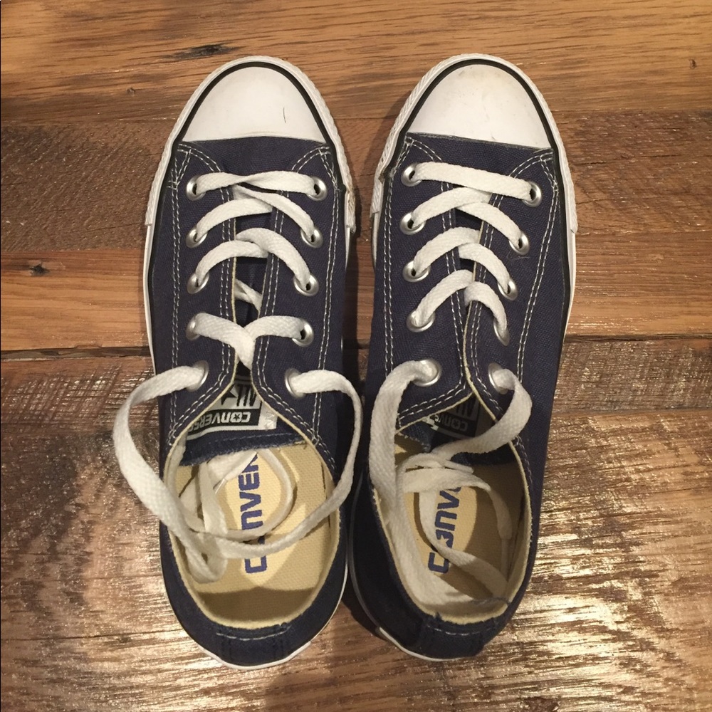 Converse blue sneakers