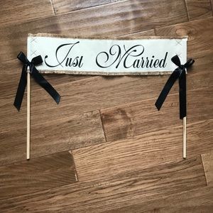 Mud Pie Just Married Bridal Sign