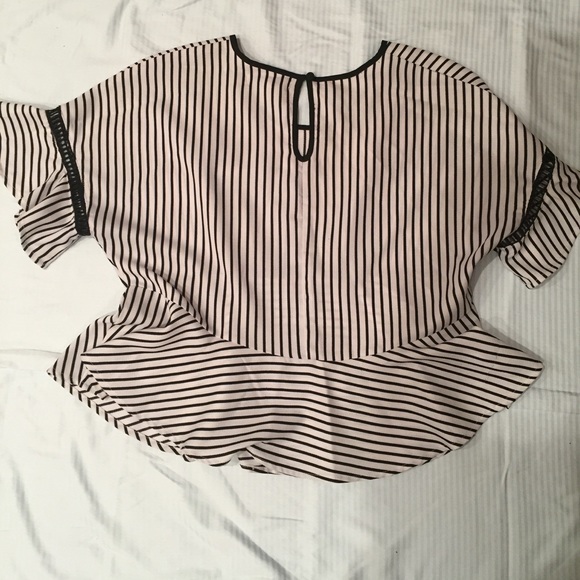 Jealous Tomato black and white striped peplum - Picture 4 of 4