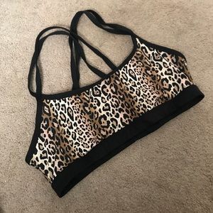 VS PINK workout/lounge cheetah sports bra