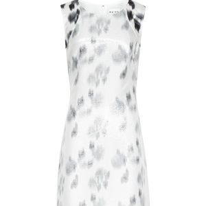 Reiss Pampalona Dress in Black/Cream