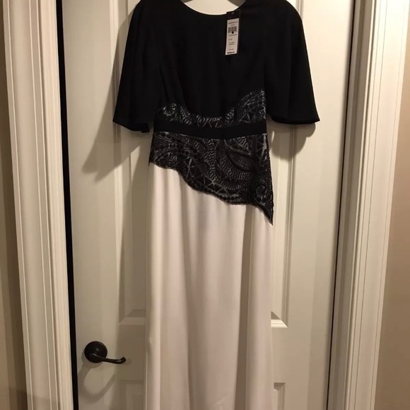 bcbg long black and white dress BCBGMAXAZRIA Rasha Black Halter Dress main image 0