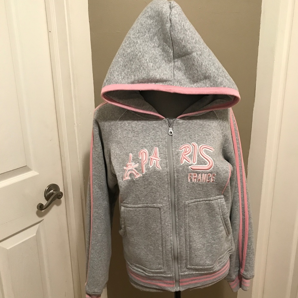 Paris France Zip Up Hoodie