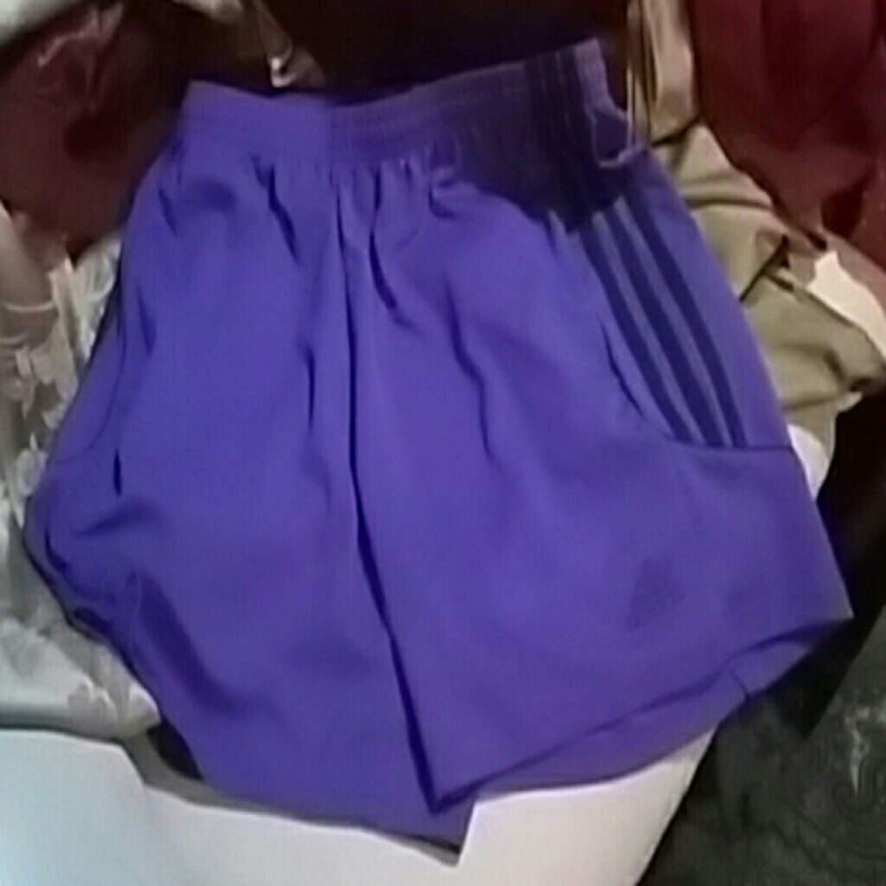 Adidas new without tags purple shorts