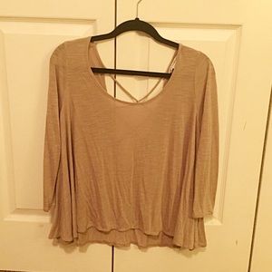 Open back shirt