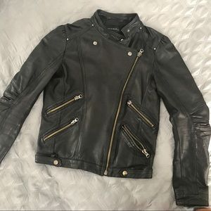 Zara, leather Jacket, size medium.