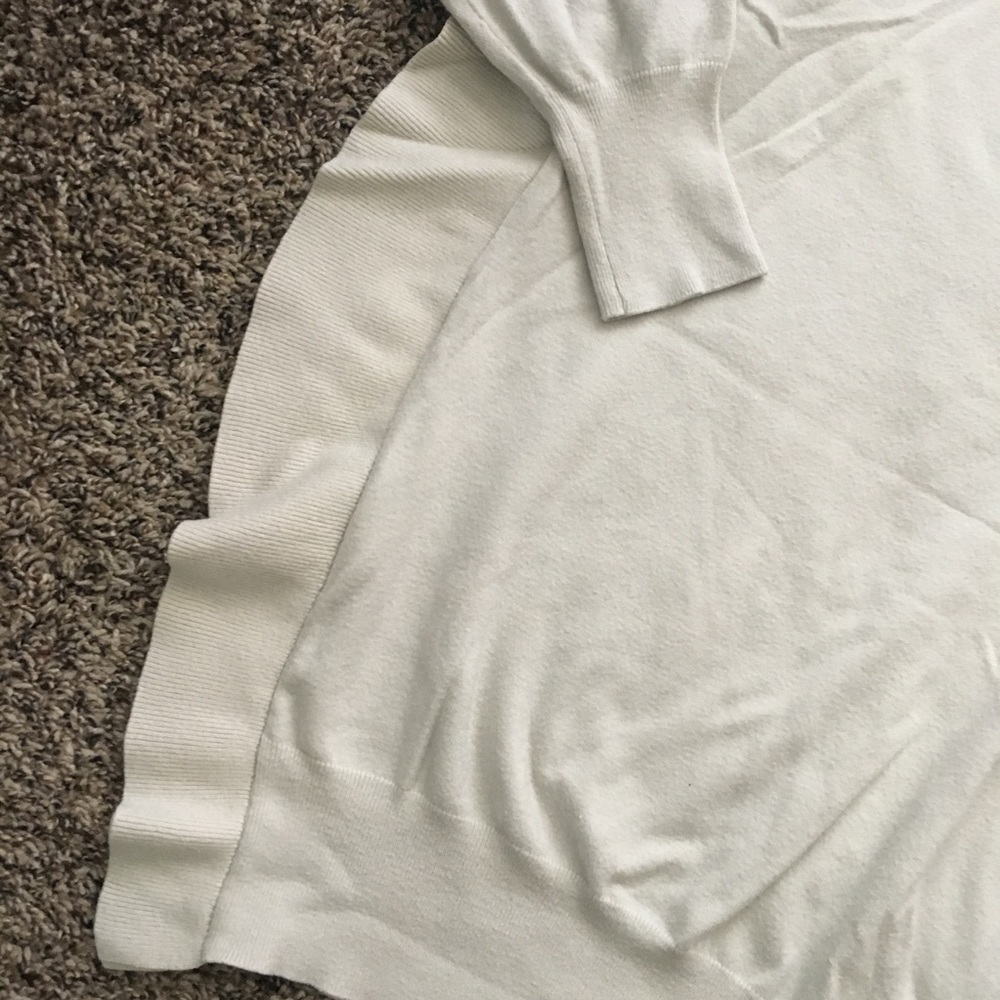 Cream Zara Ruffle Sweater Large - Picture 3 of 4