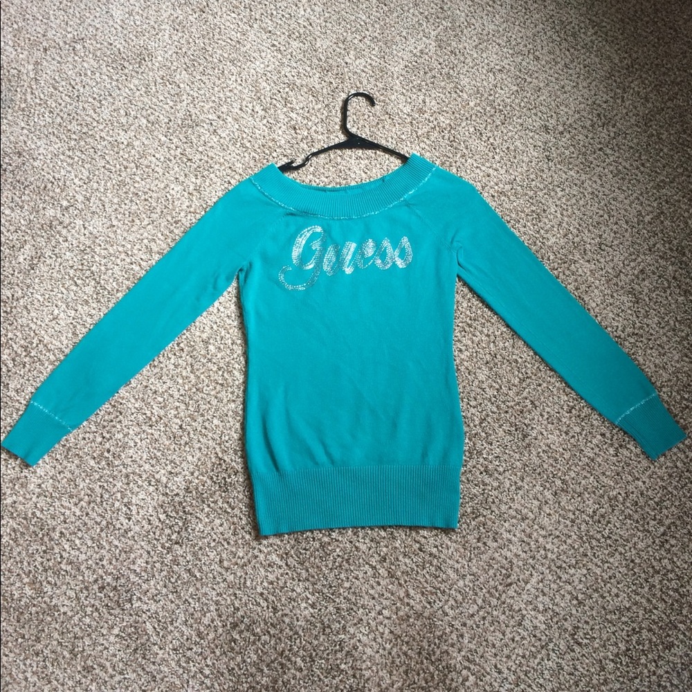 Guess Sweater with Rhinestones!