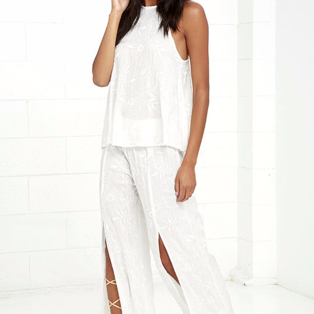 NWT LucyLove Sun Bum embroidered pant/top