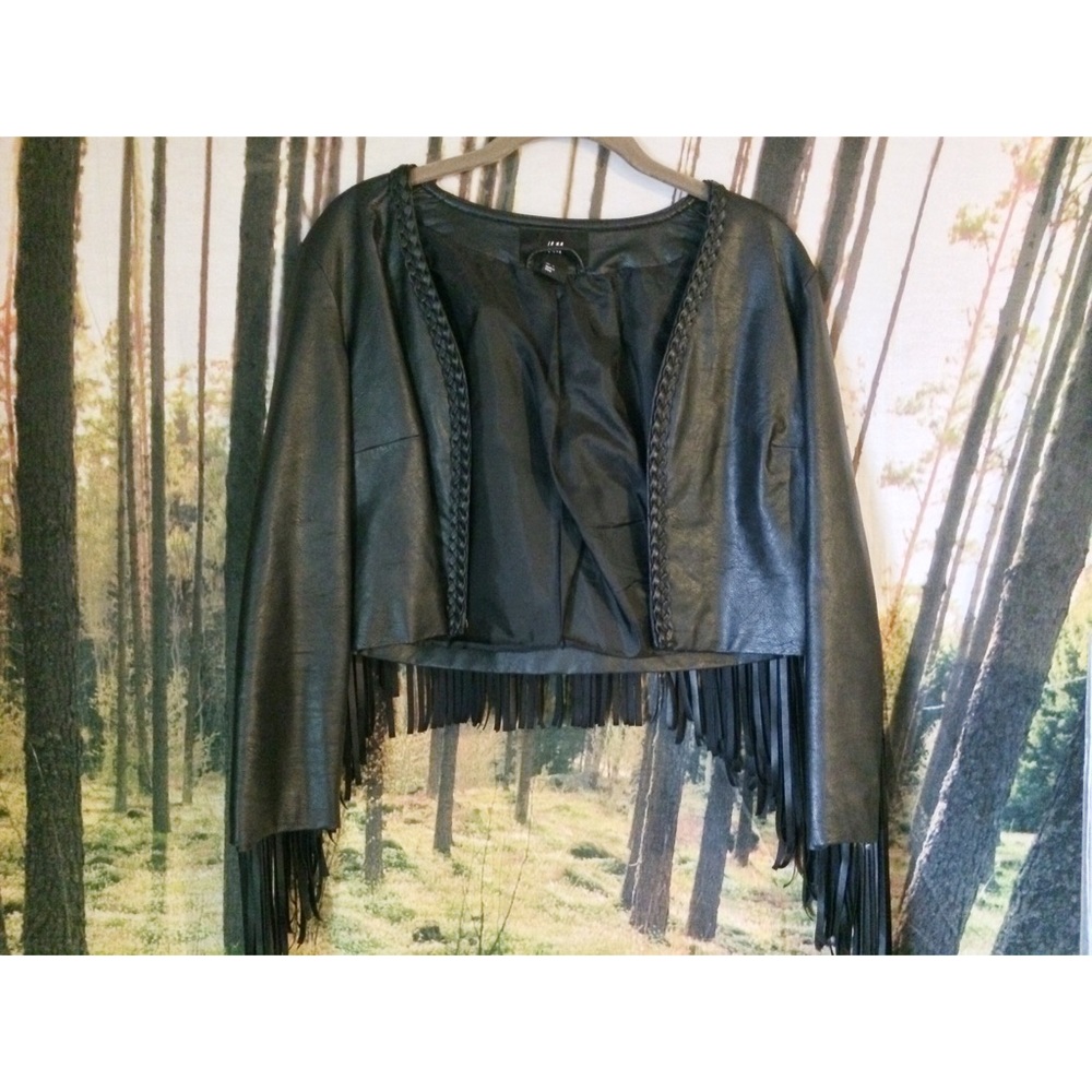 Leather Fringe Jacket