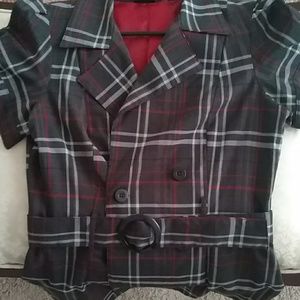 Women size large multicolor blouse jacket