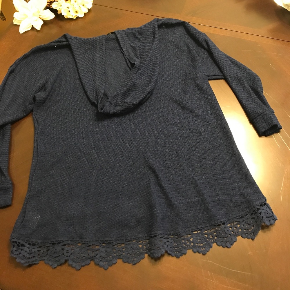 Blue lightweight hoodie - Picture 5 of 5