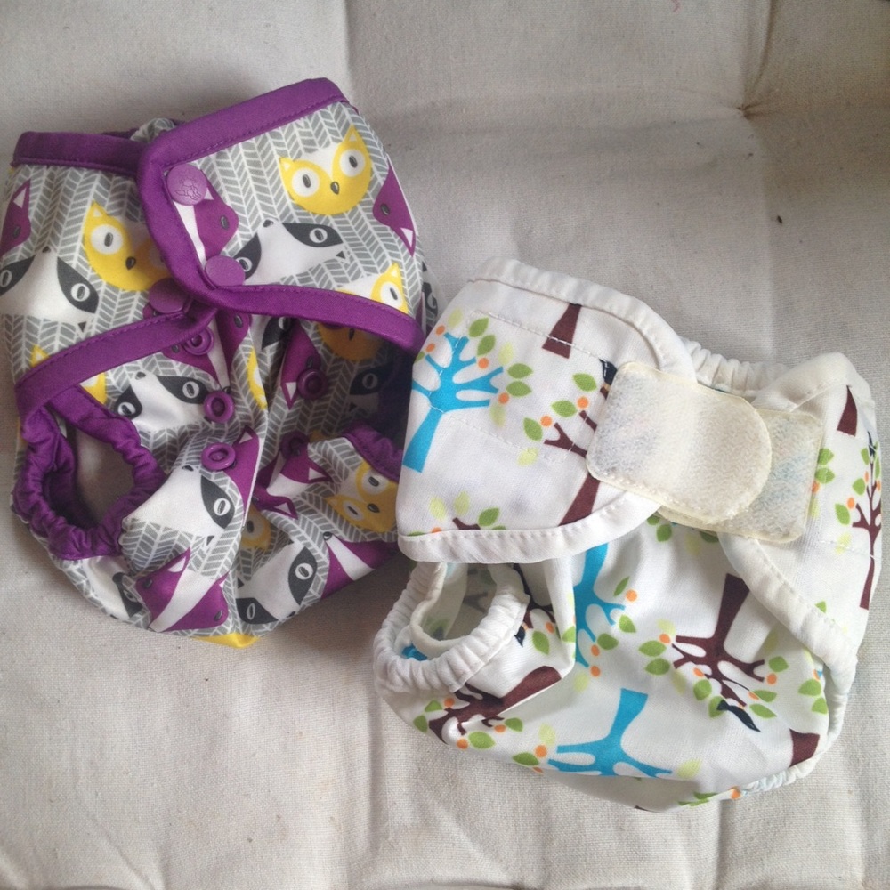 Cloth diapers thirsties rumparooz small newborn