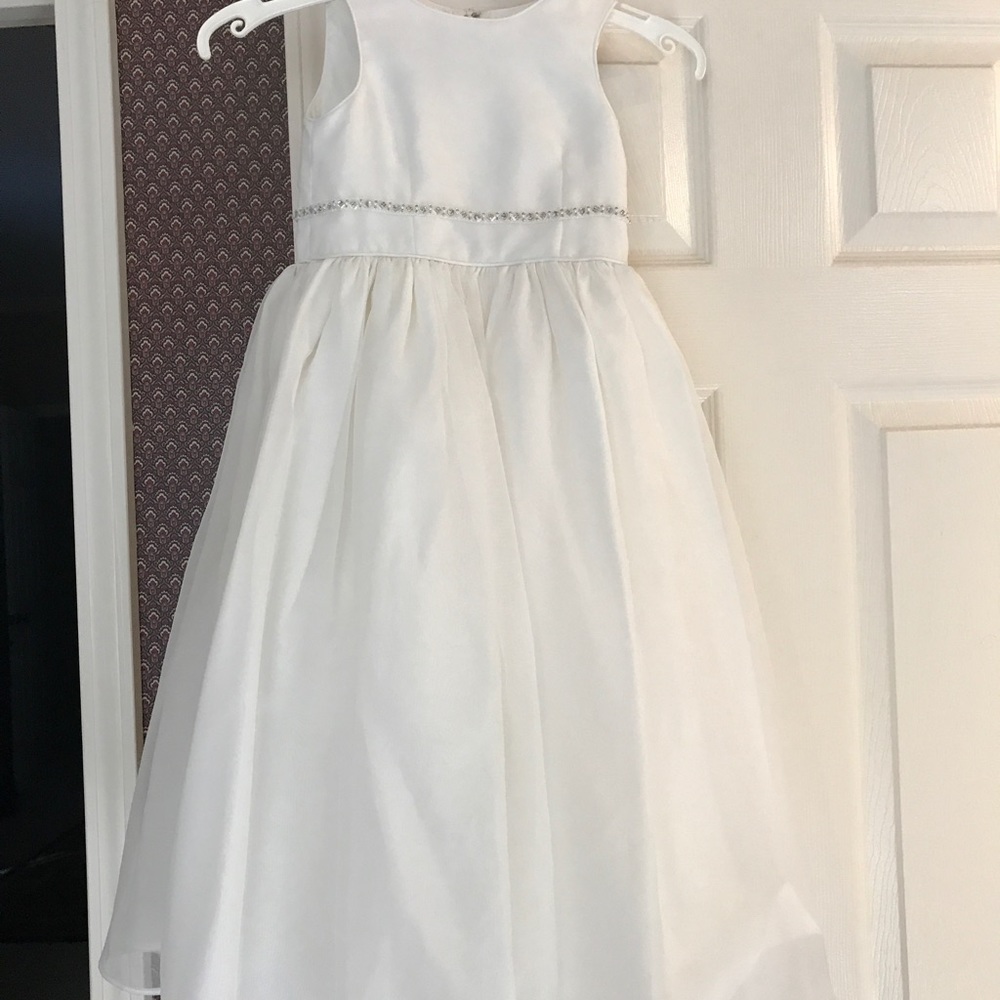 Off white flower girl dress