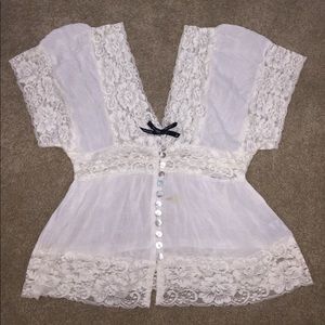 White Lace Shirt