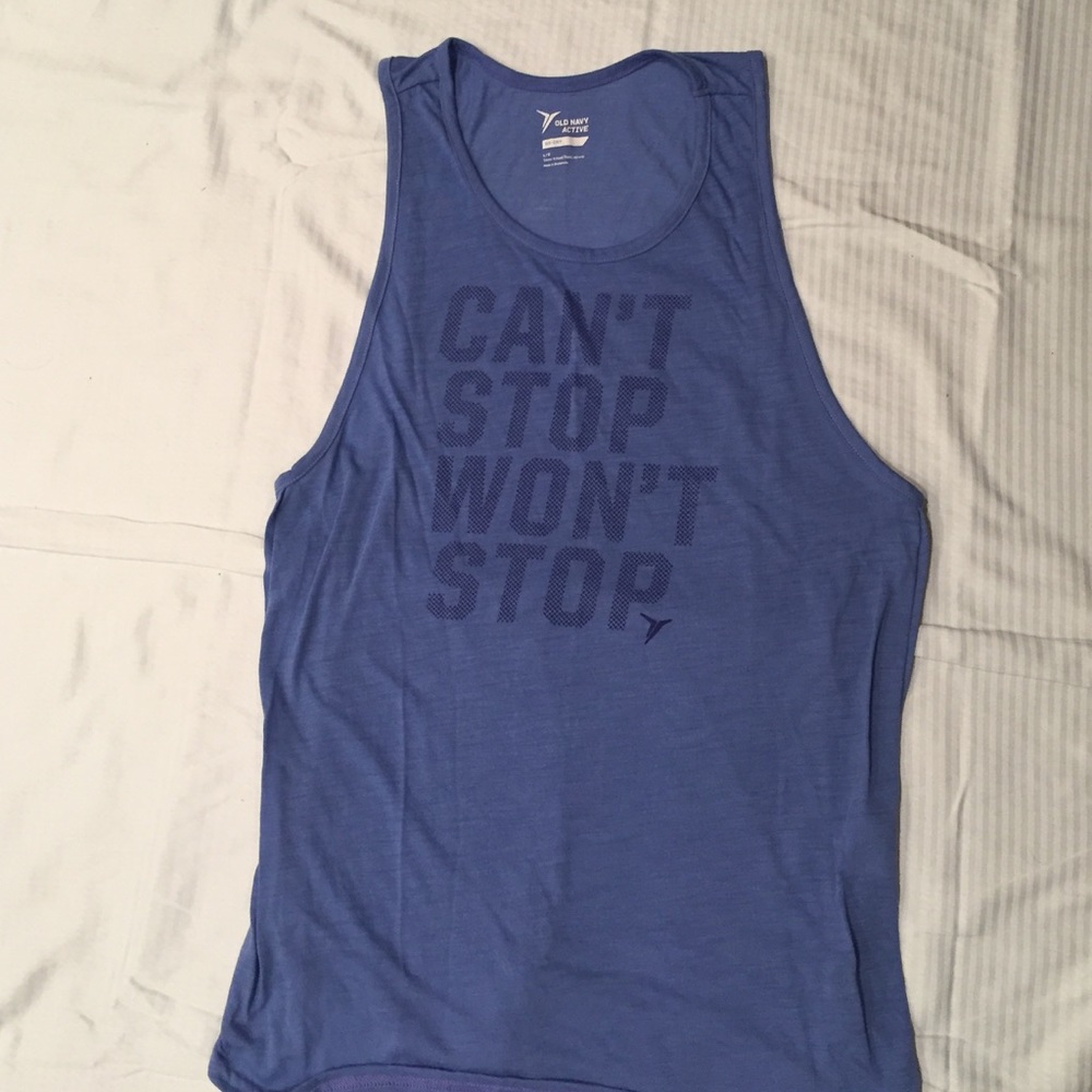 Old Navy cotton tank top with quote