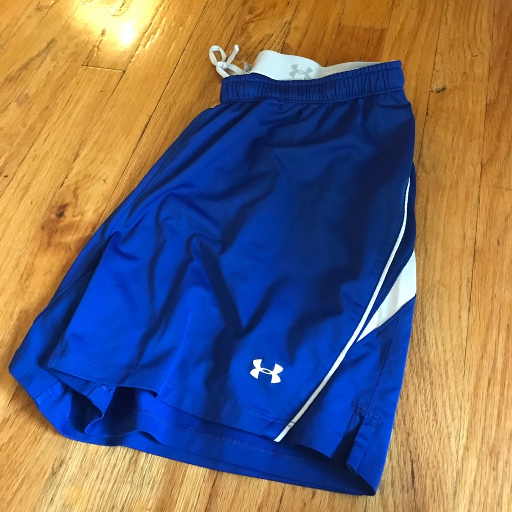 Under Armour Womens Royal Blue Athletic Shorts