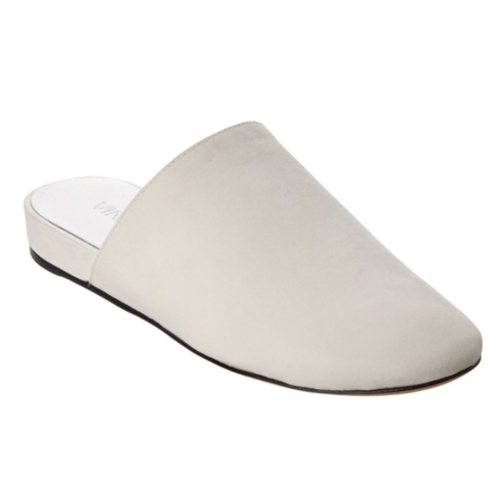 NWT Vince Oren Leather Slide - White