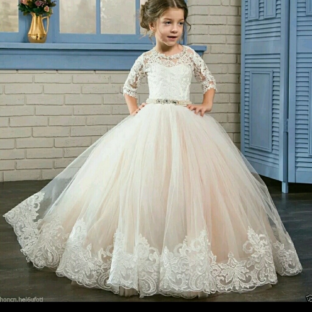 SOLDPrincess flower girl gowns