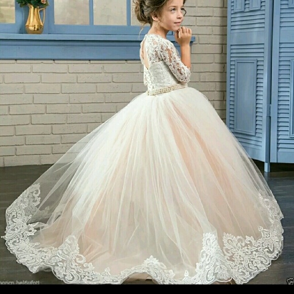 SOLDPrincess flower girl gowns - Picture 2 of 3