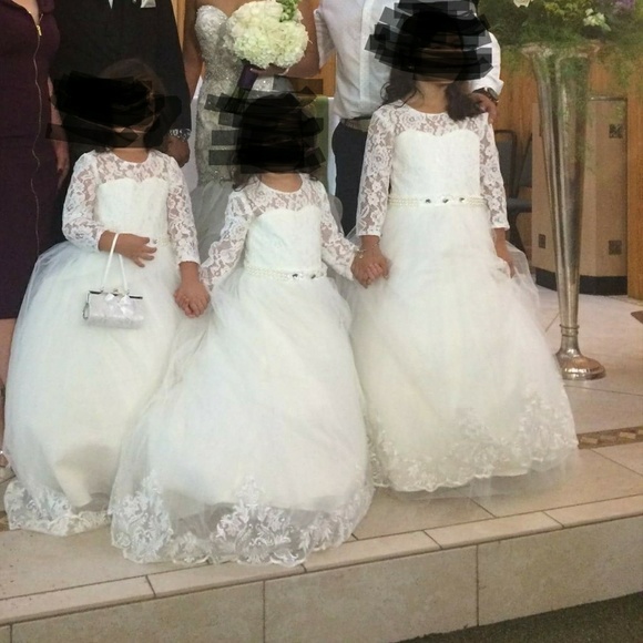 SOLDPrincess flower girl gowns - Picture 3 of 3