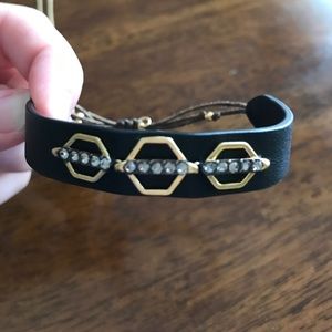 Stella & Dot Leather Bracelet