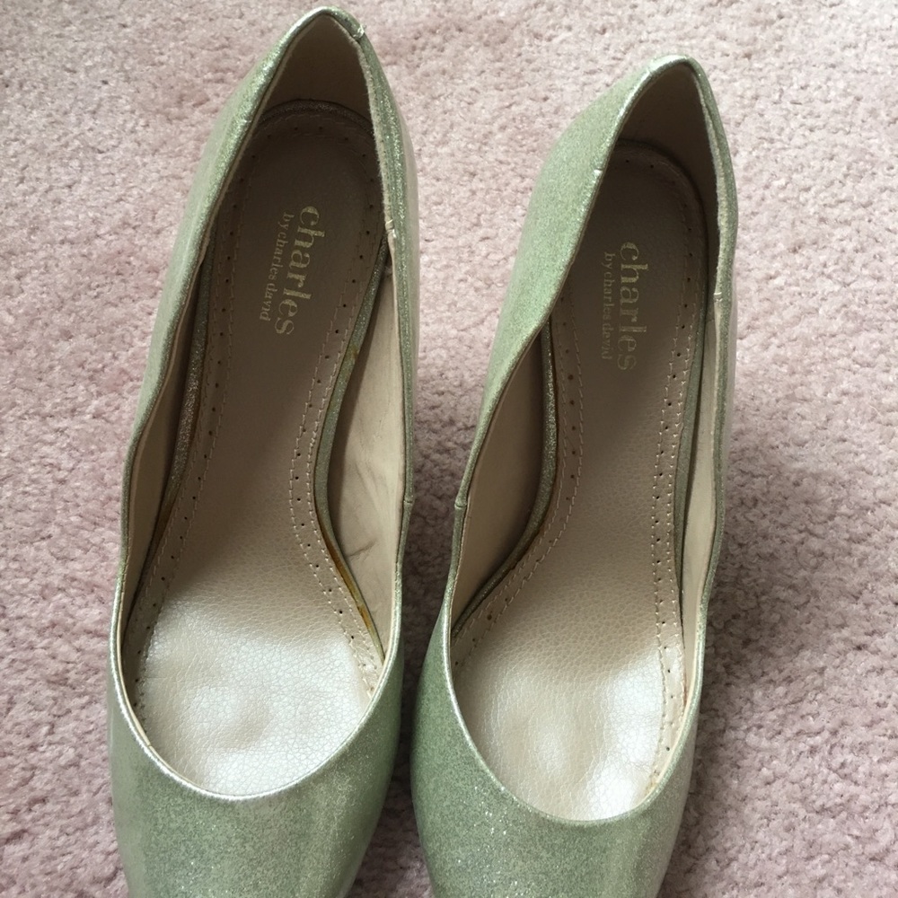 New sparkle Charles David pumps