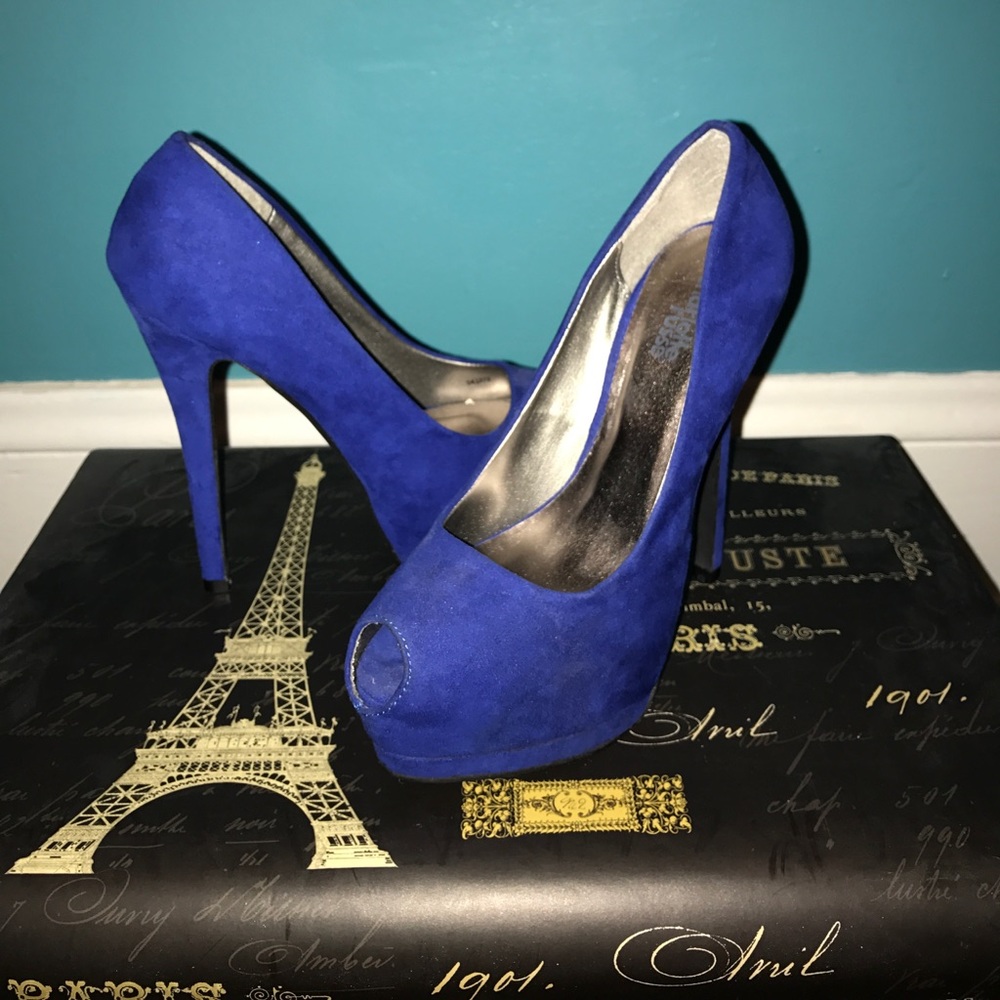 Royal Blue High Heels