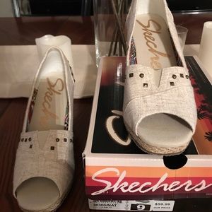 Sketchers Salty  Wedge - Natural