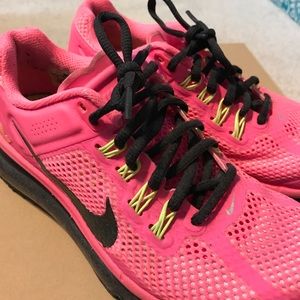 Pink Nike AirMax sneakers