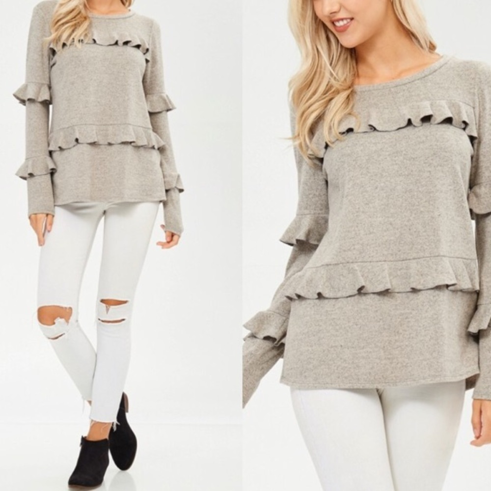 Sweater w/Ruffle Detail - Picture 3 of 3