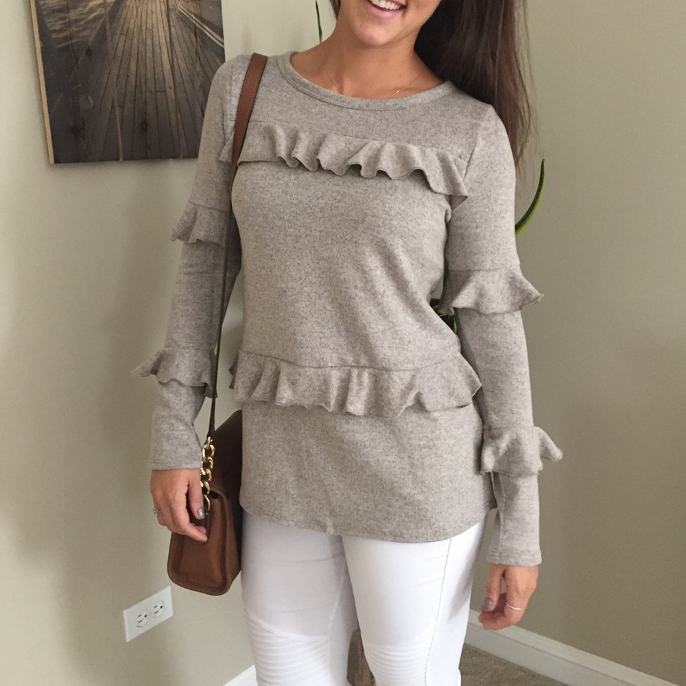 Sweater w/Ruffle Detail - Picture 2 of 3