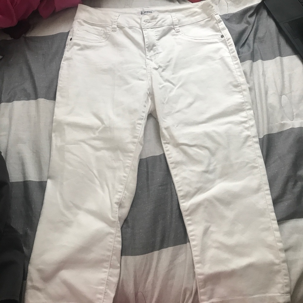 D Jeans White Capris Size 10